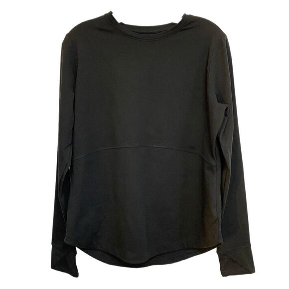 Duluth Trading Co Women's Size Med Black Base Layer Round Neck Long Sleeve Tee - Picture 1 of 5